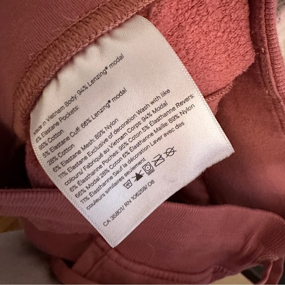 Lululemon Warm Down High Rise Jogger Modal Brier Rose size 4 W5DB0S - Picture 8 of 8